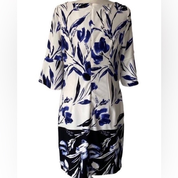 Vince Camuto Blue & White Floral Dress - Picture 2 of 5
